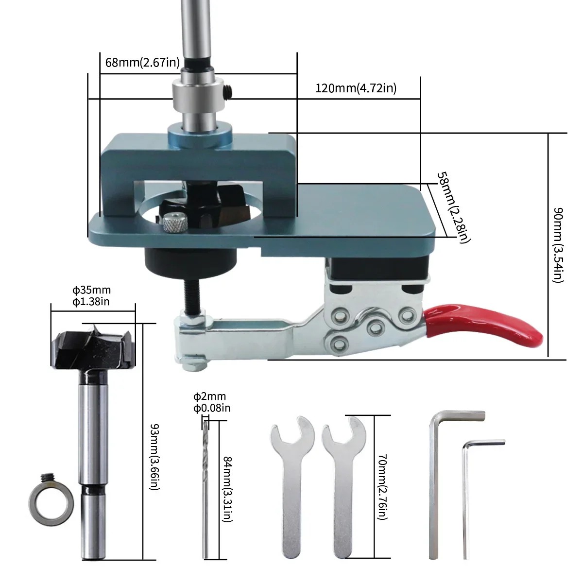 KW1001 Hinge Hole Opener