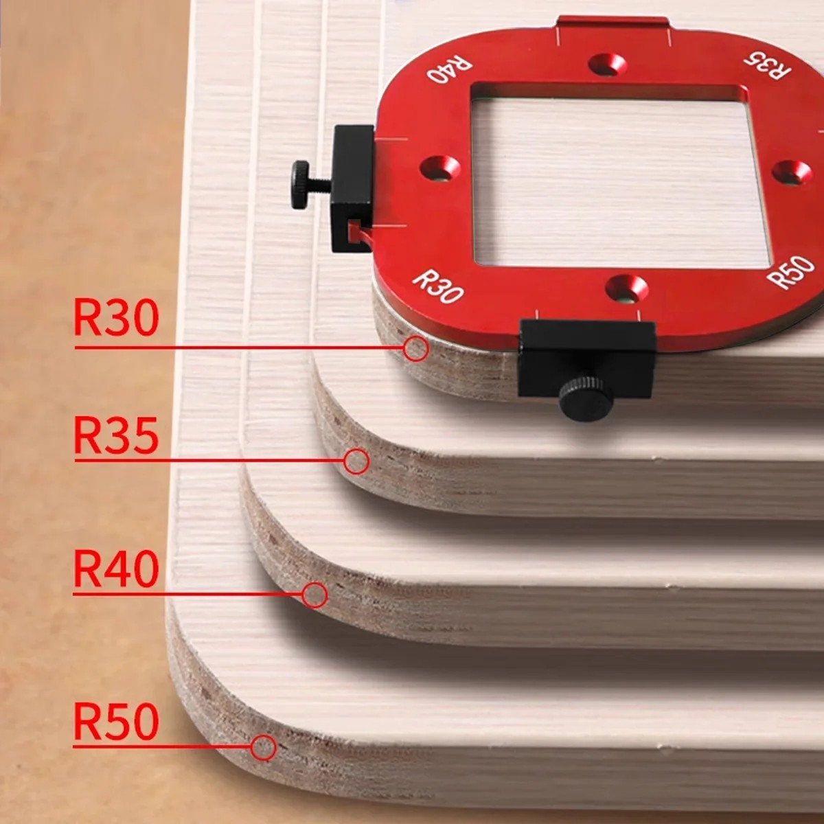 KW2007 Arc Angle Positioning Template