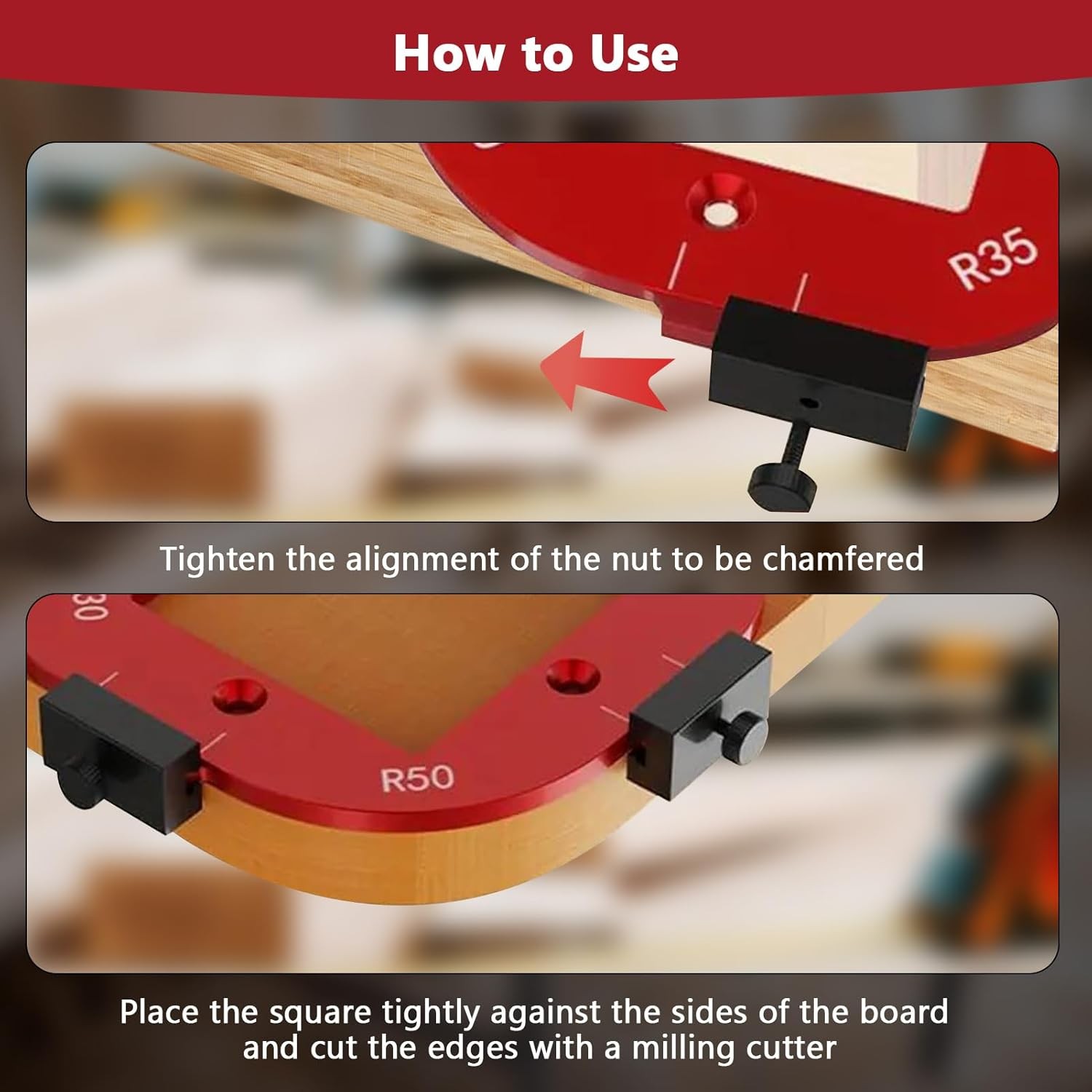 KW2008 Arc Angle Positioning Template