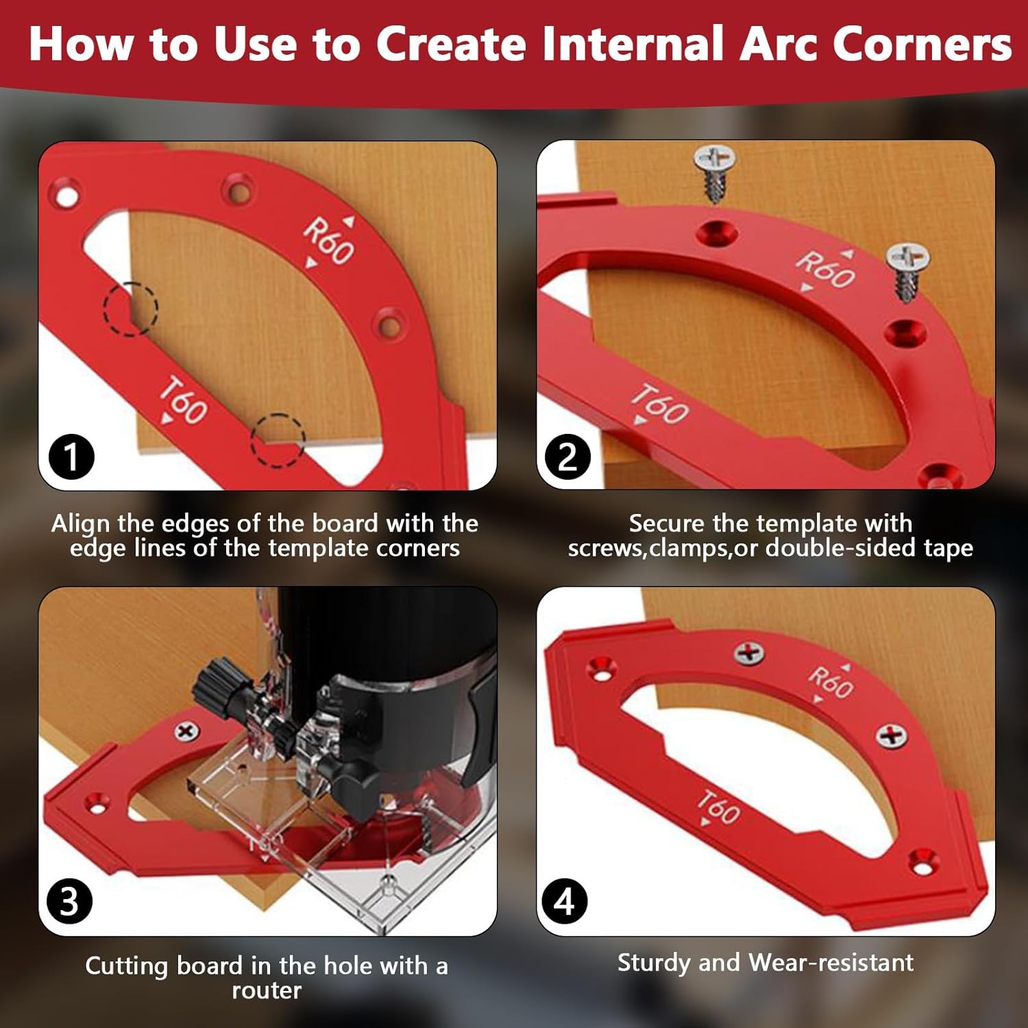 KW2008 Arc Angle Positioning Template