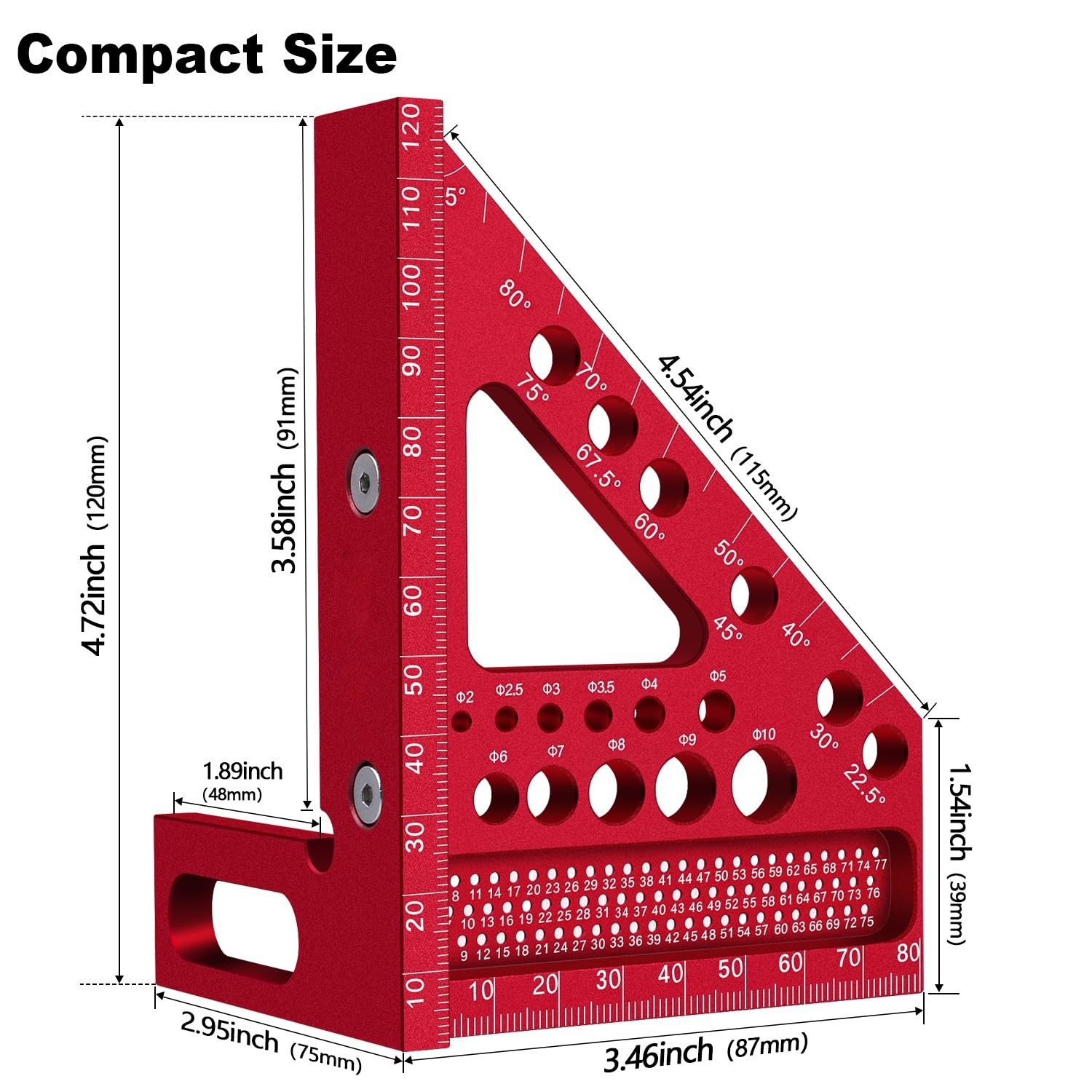 KW2028 3D Multi-Angle Measuring Ruler