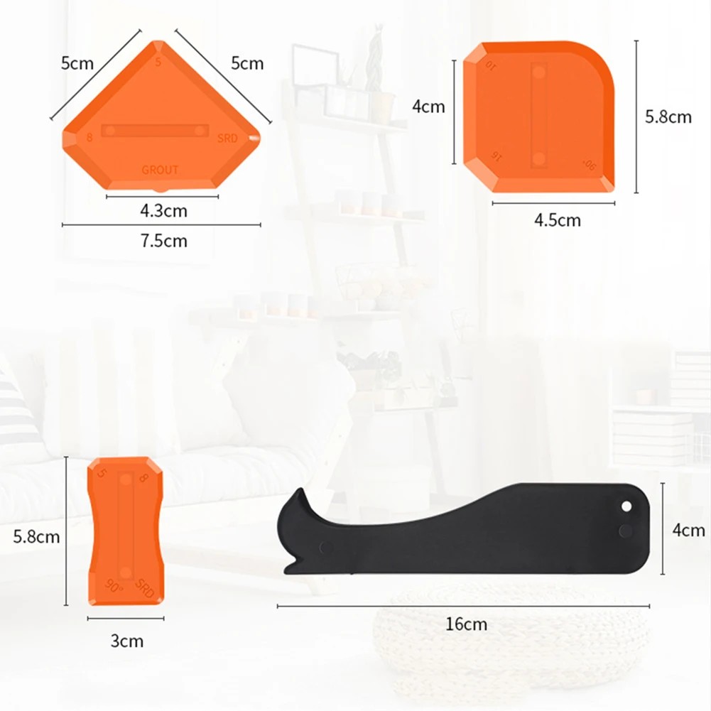 KW3007 4PCS Caulking Scrapers